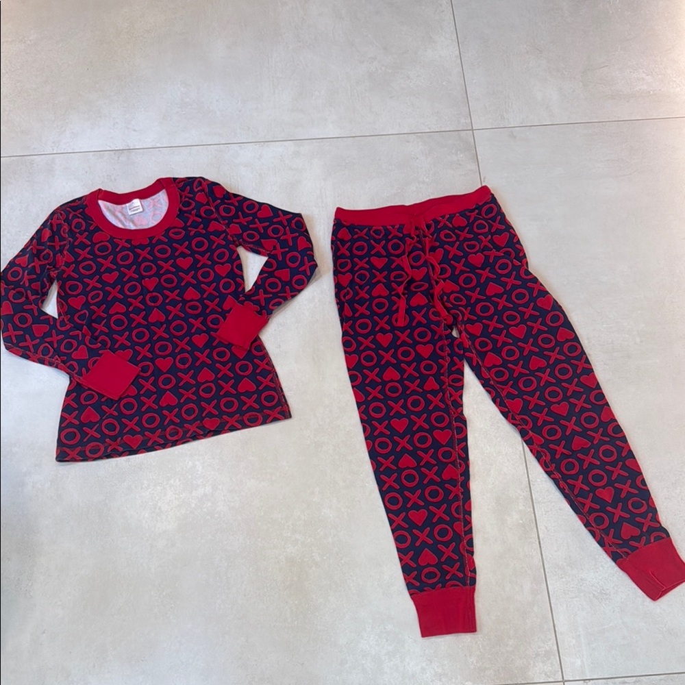 Red and Navy Women’s Valentine’s Pajamas